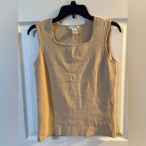 Laura Ashley Classic Tan Sleeveless Top